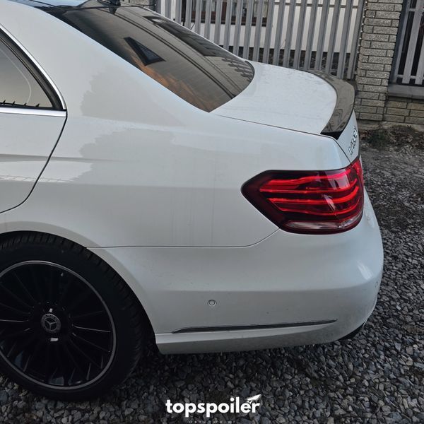 Спойлер багажника Mercedes-Benz E class w212 2008-2015 (ABS пластик) сабля Мерседес 212 (чорний глянець) W212 фото