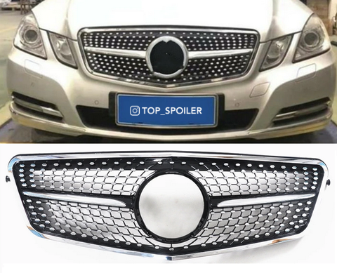 Решітка радіатора Mercedes-Benz E class w212 2009-2013 стиль Diamond W212-09 фото