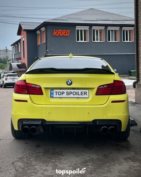 Спойлер багажника BMW 5 F10 2010-2017 стиль PSM (ABS пластик) дактейл БМВ Ф10 (чорний глянець) F10-PSM фото