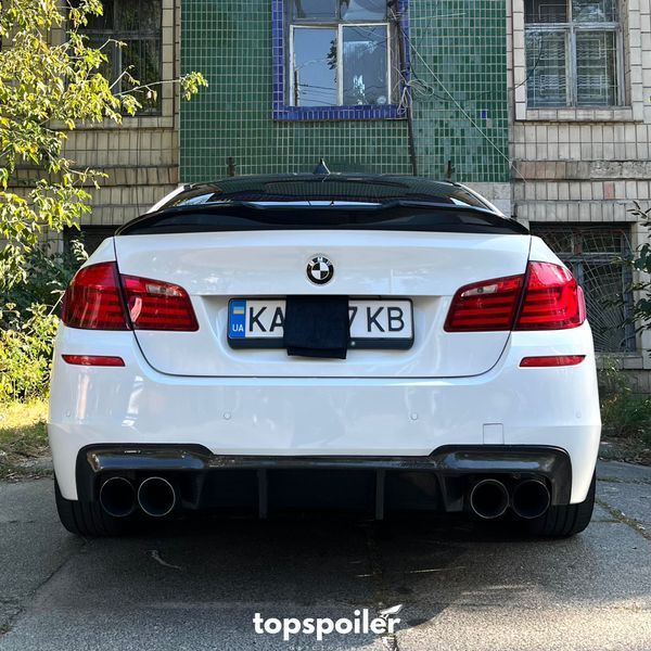 Спойлер багажника BMW 5 F10 2010-2017 стиль PSM (ABS пластик) дактейл БМВ Ф10 (чорний глянець) F10-PSM фото