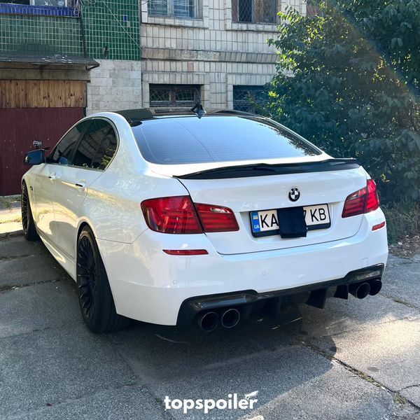 Спойлер багажника BMW 5 F10 2010-2017 стиль PSM (ABS пластик) дактейл БМВ Ф10 (чорний глянець) F10-PSM фото