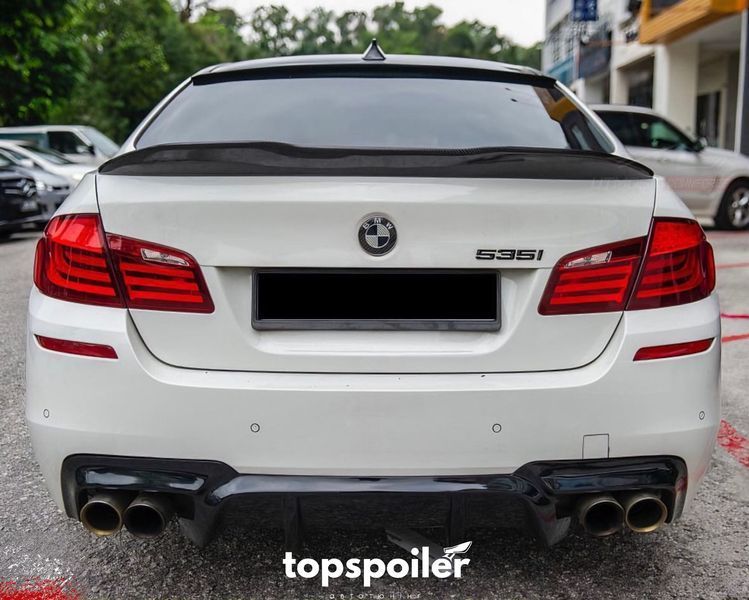 Спойлер багажника BMW 5 F10 2010-2017 стиль PSM (ABS пластик) дактейл БМВ Ф10 (чорний глянець) F10-PSM фото
