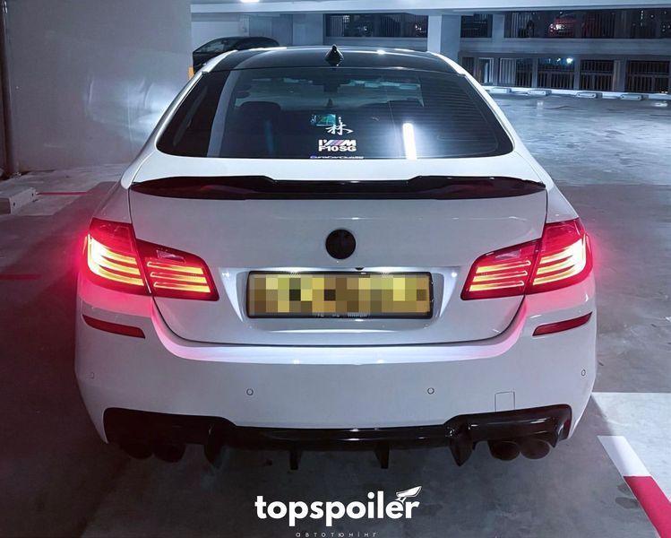 Спойлер багажника BMW 5 F10 2010-2017 стиль PSM (ABS пластик) дактейл БМВ Ф10 (чорний глянець) F10-PSM фото