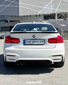 Спойлер багажника BMW 3 F30 2012-2018 стиль М4 (ABS пластик) дактейл БМВ Ф30 (чорний глянець) F30-M4 фото