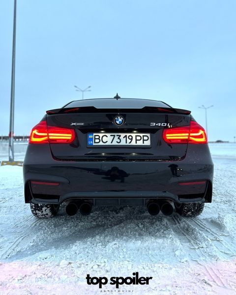 Спойлер багажника BMW 3 F30 2012-2018 стиль М4 (ABS пластик) дактейл БМВ Ф30 (чорний глянець) F30-M4 фото