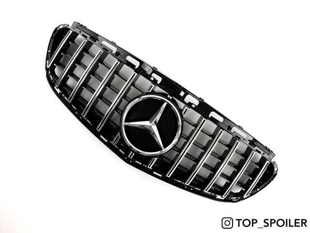 Решітка радіатора Mercedes-Benz E class w212 2013-2015 стиль GT Panamericana (решетка мерседес 212) W212-12 фото