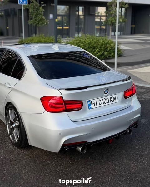 Спойлер багажника BMW 3 F30 2012-2018 стиль М (ABS пластик) БМВ Ф30 (чорний глянець) F30-M фото