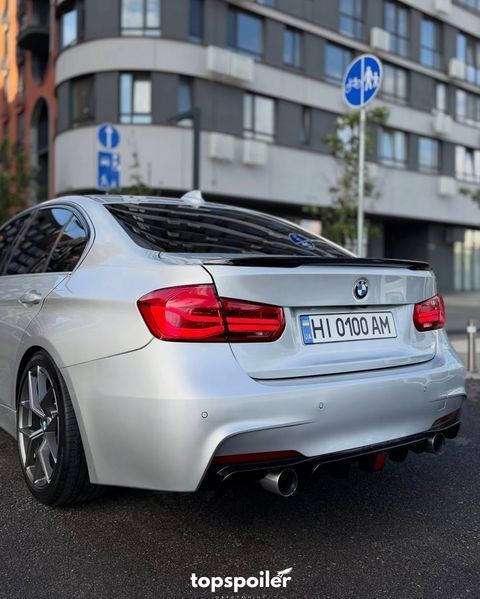 Спойлер багажника BMW 3 F30 2012-2018 стиль М (ABS пластик) БМВ Ф30 (чорний глянець) F30-M фото