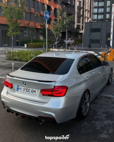 Спойлер багажника BMW 3 F30 2012-2018 стиль М (ABS пластик) БМВ Ф30 (чорний глянець) F30-M фото