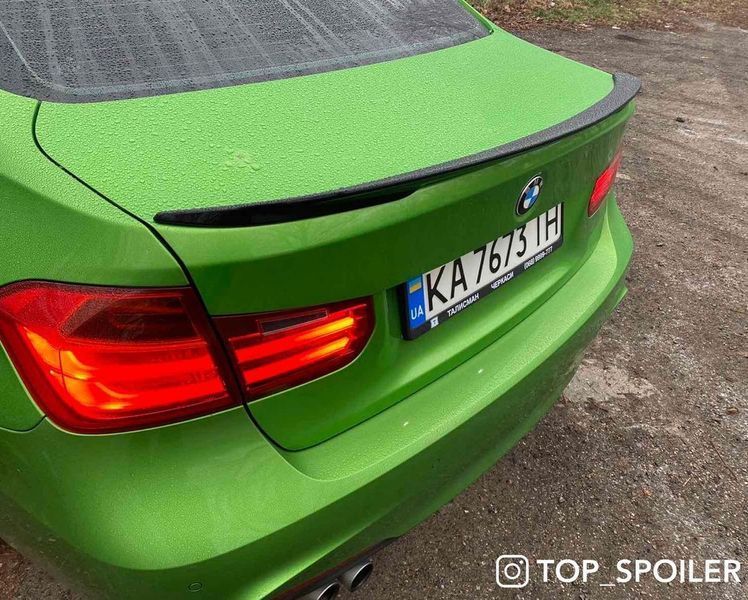 Спойлер багажника BMW 3 F30 2012-2018 стиль М (ABS пластик) БМВ Ф30 (чорний глянець) F30-M фото