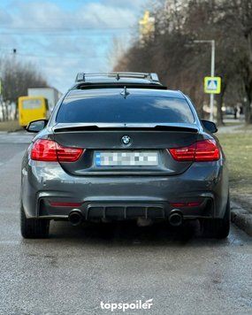 Спойлер багажника BMW 4 F32 2013-2020 стиль М4 (ABS пластик) дактейл БМВ Ф32 F32-M4 фото