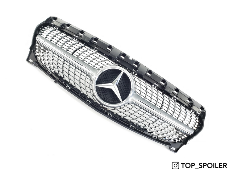 Решітка радіатора Mercedes-Benz CLA class w117 2016-2019 стиль Diamond W117-D фото