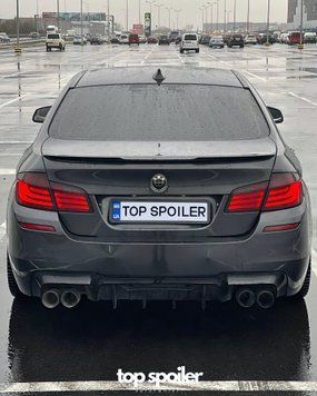 Спойлер багажника BMW 5 F10 2010-2017 стиль М4 (ABS пластик) дактейл БМВ Ф10 (чорний глянець) F10-M4 фото