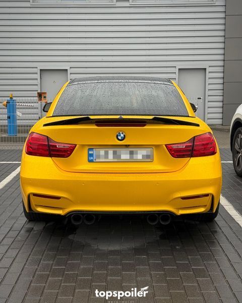 Спойлер багажника BMW 4 F33 Cabrio 2013-2020 стиль М4 (ABS пластик) дактейл БМВ Ф33 (чорний глянець) F33-M4 фото