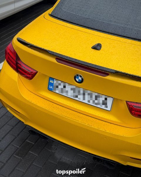 Спойлер багажника BMW 4 F33 Cabrio 2013-2020 стиль М4 (ABS пластик) дактейл БМВ Ф33 (чорний глянець) F33-M4 фото