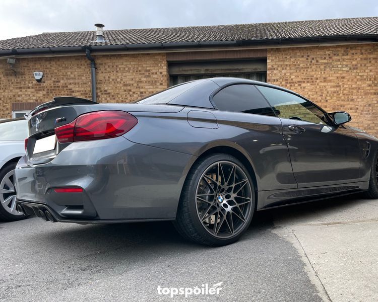 Спойлер багажника BMW 4 F33 Cabrio 2013-2020 стиль М4 (ABS пластик) дактейл БМВ Ф33 (чорний глянець) F33-M4 фото