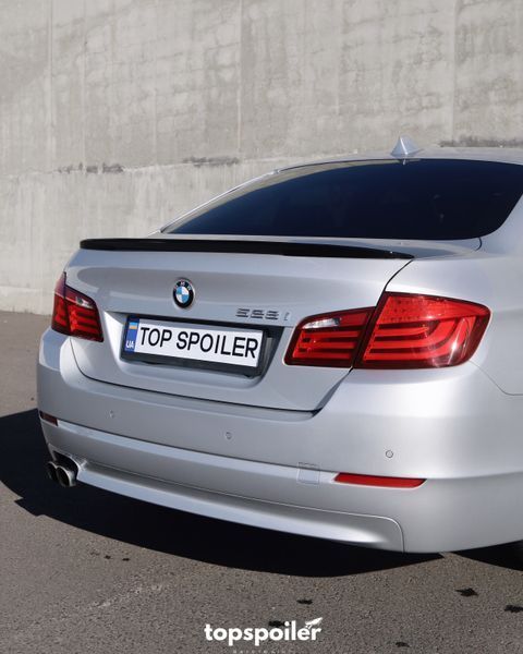 Спойлер багажника BMW 5 F10 2010-2017 стиль М (ABS пластик) БМВ Ф10 (чорний глянець) F10-M фото