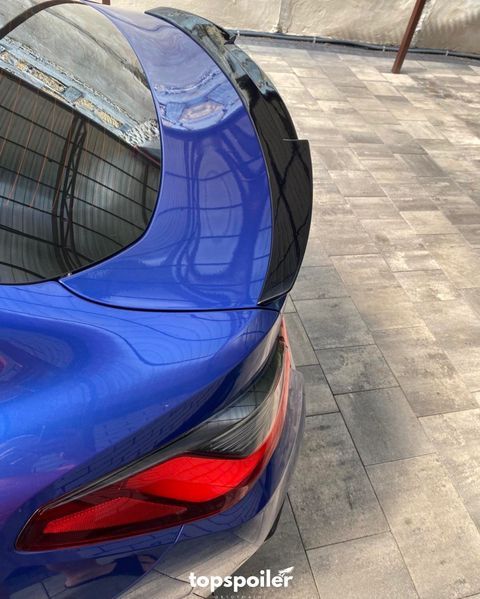 Спойлер багажника BMW 4 G26 Gran Coupe 2020+ стиль М4 (ABS пластик) дактейл БМВ (чорний глянець) 4-GS фото