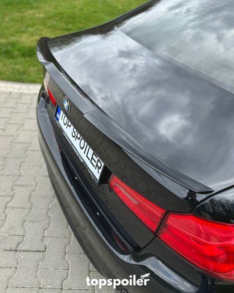Спойлер багажника BMW 5 G30 F90 2017+ стиль М4 (ABS пластик) дактейл БМВ G30 Ф90 (чорний глянець) G30-M4 фото
