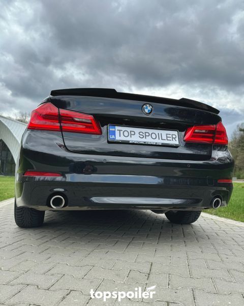 Спойлер багажника BMW 5 G30 F90 2017+ стиль М4 (ABS пластик) дактейл БМВ G30 Ф90 (чорний глянець) G30-M4 фото
