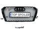 Решітка радіатора Audi A4 B9 2015-2020 в стилі RS4 (решетка Ауди) B9-RS фото 1