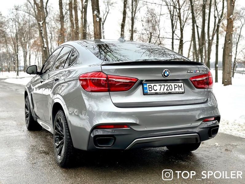 Спойлер багажника BMW X6 F16 2014-2019 стиль М (ABS пластик) БМВ Ф16 (чорний глянець) F16-M фото