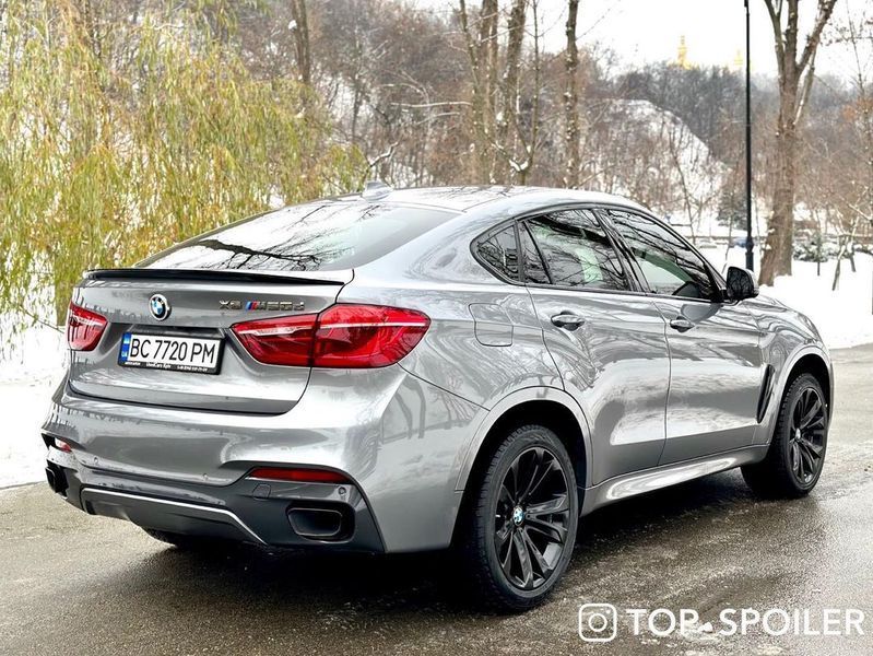 Спойлер багажника BMW X6 F16 2014-2019 стиль М (ABS пластик) БМВ Ф16 (чорний глянець) F16-M фото