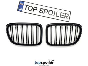 Решітка радіатора BMW X1 E84 2011-2016 стиль М (ніздрі, ноздри БМВ Є84) чорний глянець X1-E84 фото