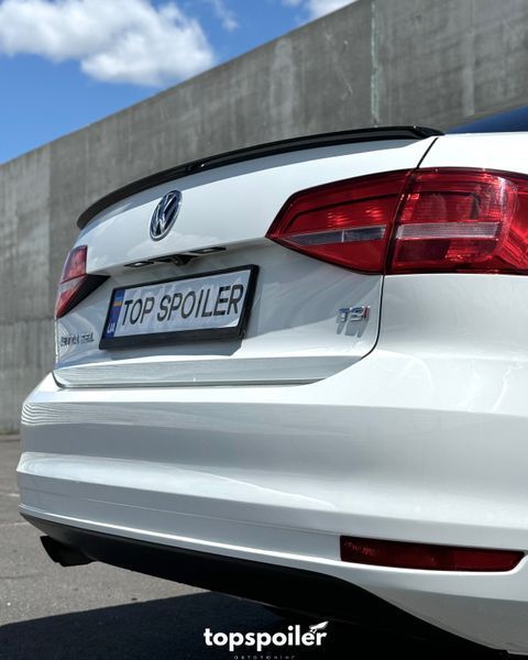 Спойлер багажника Volkswagen Jetta mk6 2010-2017 стиль GLI (ABS пластик) сабля Джетта 6 (чорний глянець) MK6-GLI фото