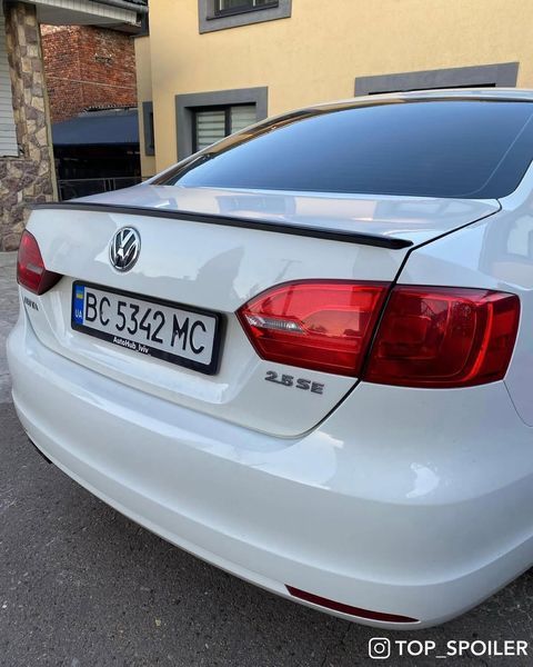 Спойлер багажника Volkswagen Jetta mk6 2010-2017 стиль GLI (ABS пластик) сабля Джетта 6 (чорний глянець) MK6-GLI фото