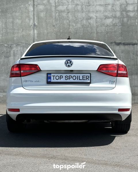 Спойлер багажника Volkswagen Jetta mk6 2010-2017 стиль GLI (ABS пластик) сабля Джетта 6 (чорний глянець) MK6-GLI фото