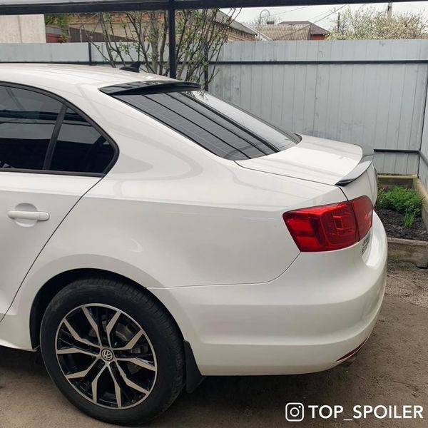 Спойлер багажника Volkswagen Jetta mk6 2010-2017 стиль GLI (ABS пластик) сабля Джетта 6 (чорний глянець) MK6-GLI фото
