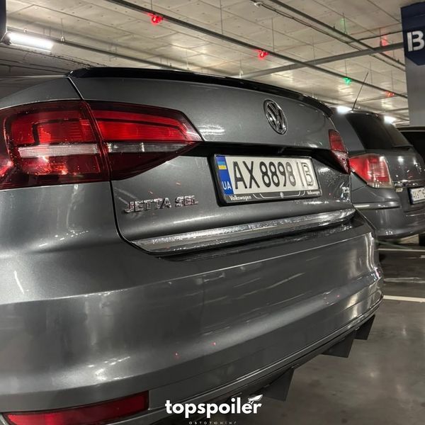Спойлер багажника Volkswagen Jetta mk6 2010-2017 стиль GLI (ABS пластик) сабля Джетта 6 (чорний глянець) MK6-GLI фото