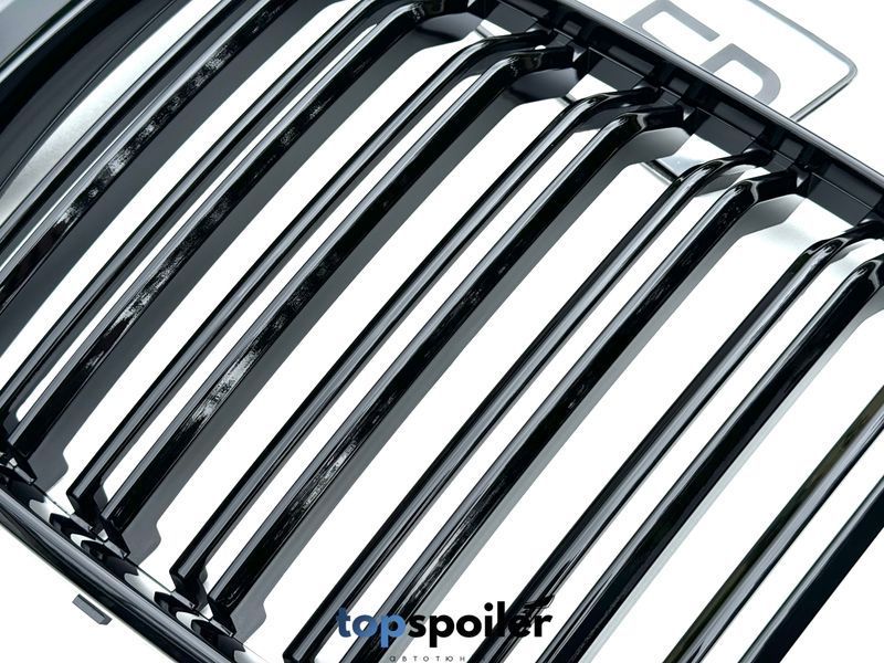 Решітка радіатора BMW X5 G05 2018+ стиль М (ніздрі, ноздри БМВ G05) чорний глянець G05-M фото