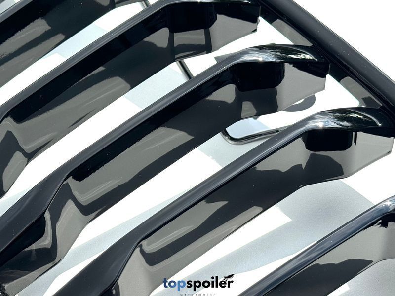 Решітка радіатора BMW X6 G06 2019+ Single line стиль M (ніздрі, ноздри БМВ) чорний глянець G06-1 фото