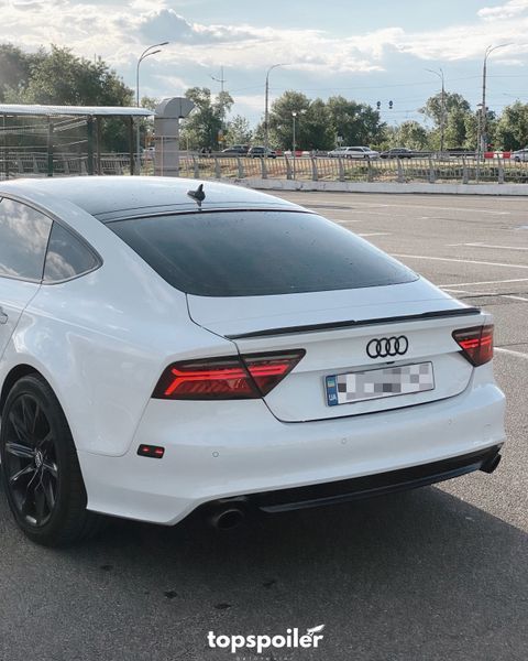 Спойлер багажника Audi A7 Sportback 2012-2018 стиль M4 (ABS пластик) дактейл Ауді Ауди А7 (чорний глянець) A7-M4 фото