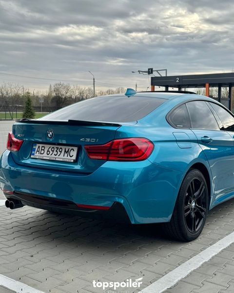 Спойлер багажника BMW 4 F36 Gran Coupe 2014-2020 стиль М4 (ABS пластик) дактейл БМВ Ф36 (чорний глянець) F36-M4 фото