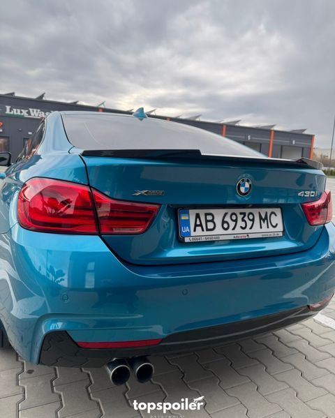 Спойлер багажника BMW 4 F36 Gran Coupe 2014-2020 стиль М4 (ABS пластик) дактейл БМВ Ф36 (чорний глянець) F36-M4 фото