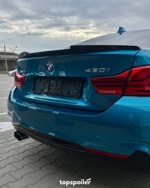Спойлер багажника BMW 4 F36 Gran Coupe 2014-2020 стиль М4 (ABS пластик) дактейл БМВ Ф36 (чорний глянець) F36-M4 фото