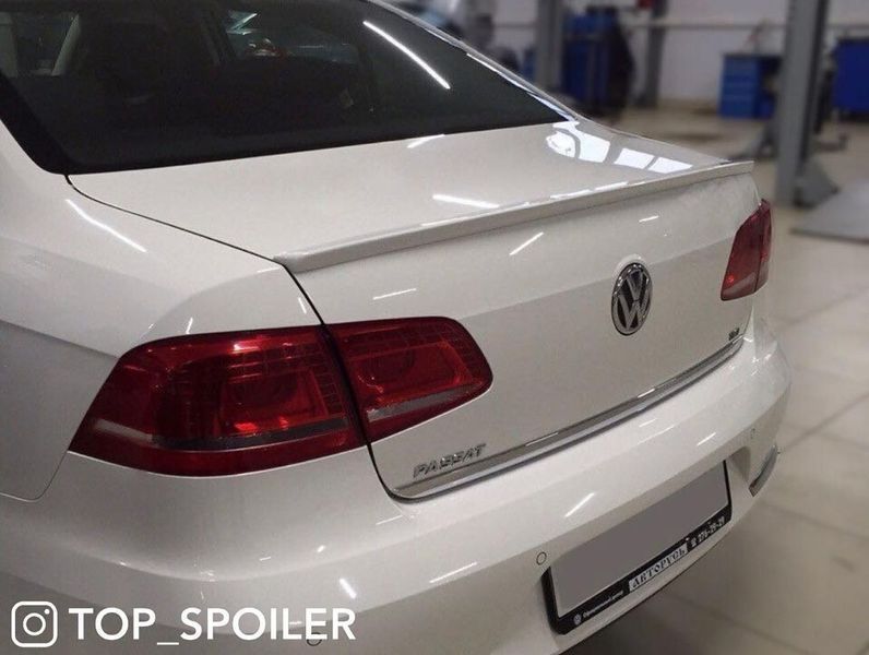 Спойлер багажника Volkswagen Passat B7 2010-2015 Європа (ABS пластик) сабля Пасат б7 B7-EU фото
