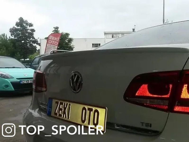 Спойлер багажника Volkswagen Passat B7 2010-2015 Європа (ABS пластик) сабля Пасат б7 B7-EU фото