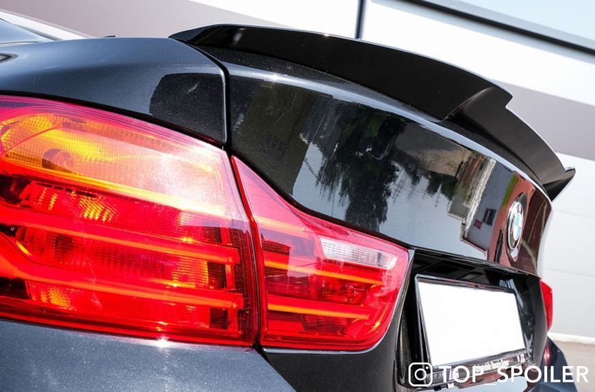 Спойлер багажника BMW 4 F36 Gran Coupe 2014-2020 стиль М4 (ABS пластик) дактейл БМВ Ф36 (чорний глянець) F36-M4 фото