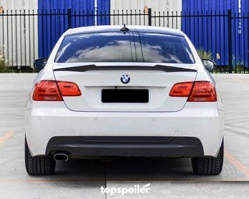 Спойлер багажника BMW 3 E92 2006-2010 стиль М4 (ABS пластик) дактейл БМВ Е92 E92-M4 фото