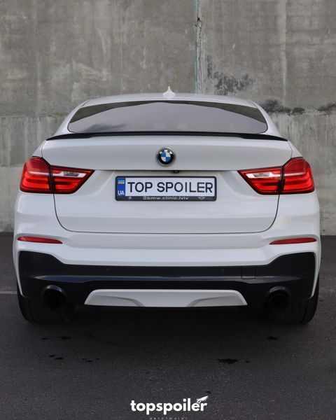 Спойлер багажника BMW X4 F26 2014-2018 стиль М (ABS пластик) БМВ Ф26 (чорний глянець) X4-F26 фото