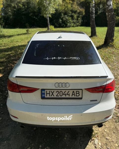 Спойлер багажника Audi A3 8V 2013-2020 стиль М4 (ABS пластик) дактейл Ауді Ауди А3 (чорний глянець) A3-M4 фото