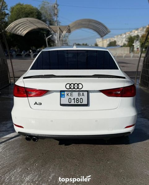 Спойлер багажника Audi A3 8V 2013-2020 стиль М4 (ABS пластик) дактейл Ауді Ауди А3 (чорний глянець) A3-M4 фото