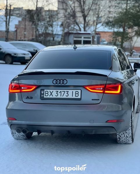 Спойлер багажника Audi A3 8V 2013-2020 стиль М4 (ABS пластик) дактейл Ауді Ауди А3 (чорний глянець) A3-M4 фото