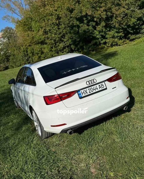 Спойлер багажника Audi A3 8V 2013-2020 стиль М4 (ABS пластик) дактейл Ауді Ауди А3 (чорний глянець) A3-M4 фото