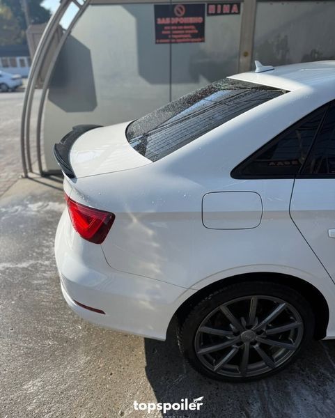 Спойлер багажника Audi A3 8V 2013-2020 стиль М4 (ABS пластик) дактейл Ауді Ауди А3 (чорний глянець) A3-M4 фото