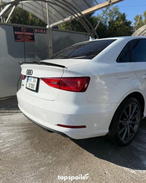 Спойлер багажника Audi A3 8V 2013-2020 стиль М4 (ABS пластик) дактейл Ауді Ауди А3 (чорний глянець) A3-M4 фото